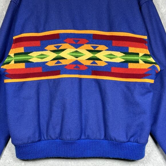 VTG Pendleton High Grade Western Wear AZTEC Jacket Men's Large Wool Made In USA - Picture 3 of 13